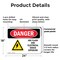 Signmission ARC Flash And Electrical Shock Danger Sign, Plastic, 24in W x 18in L, 2PK OS-2PACK-DS-P-1824-L-2236 - alternate 5